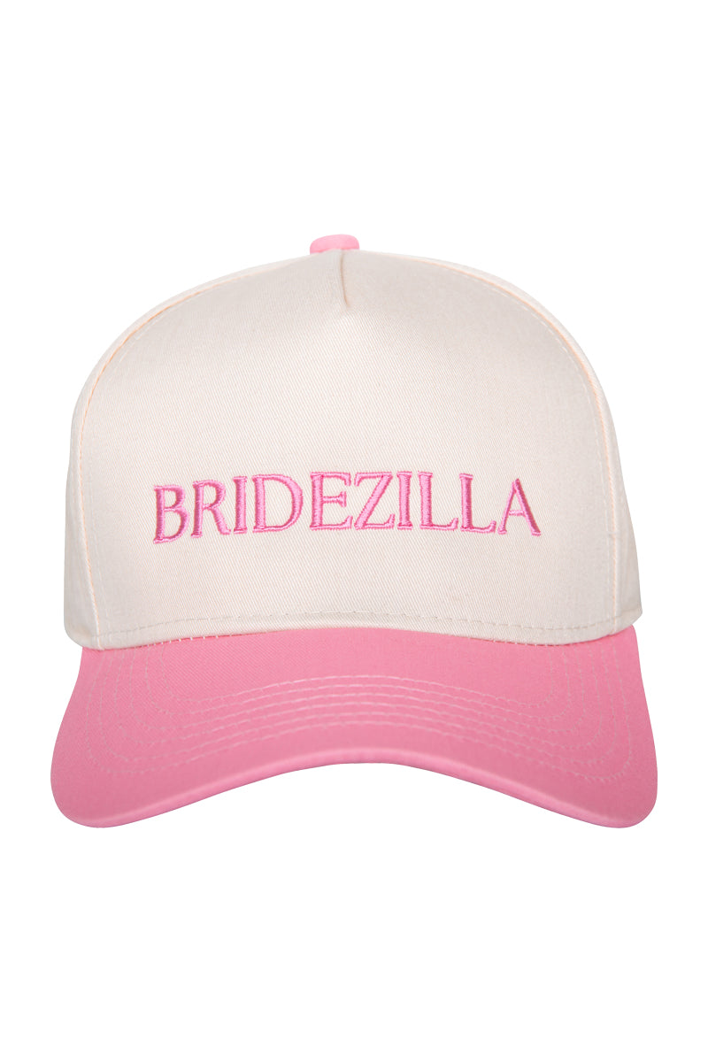 BRIDEZILLA Tan Two-Toned Vintage Hat