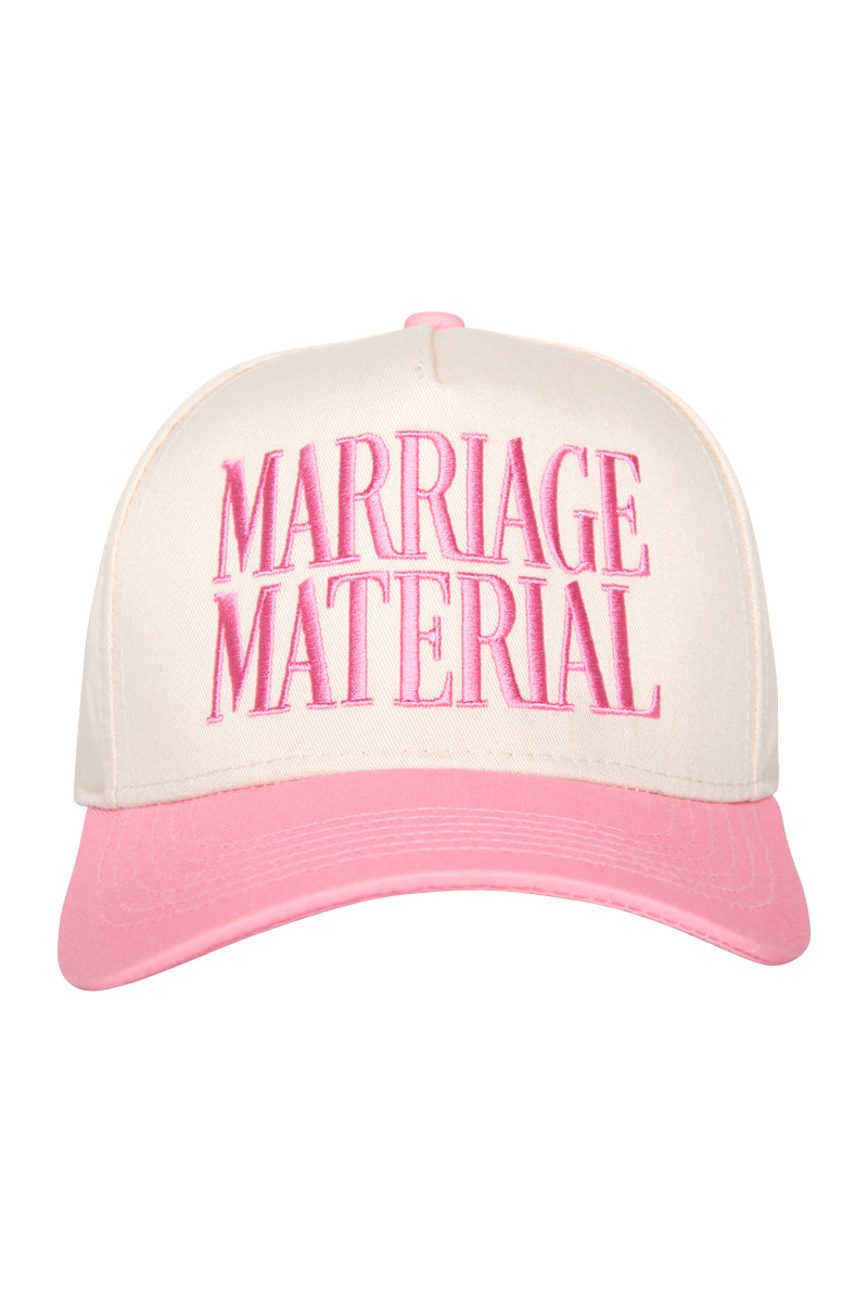 Marriage Material Two-Toned Vintage Hat