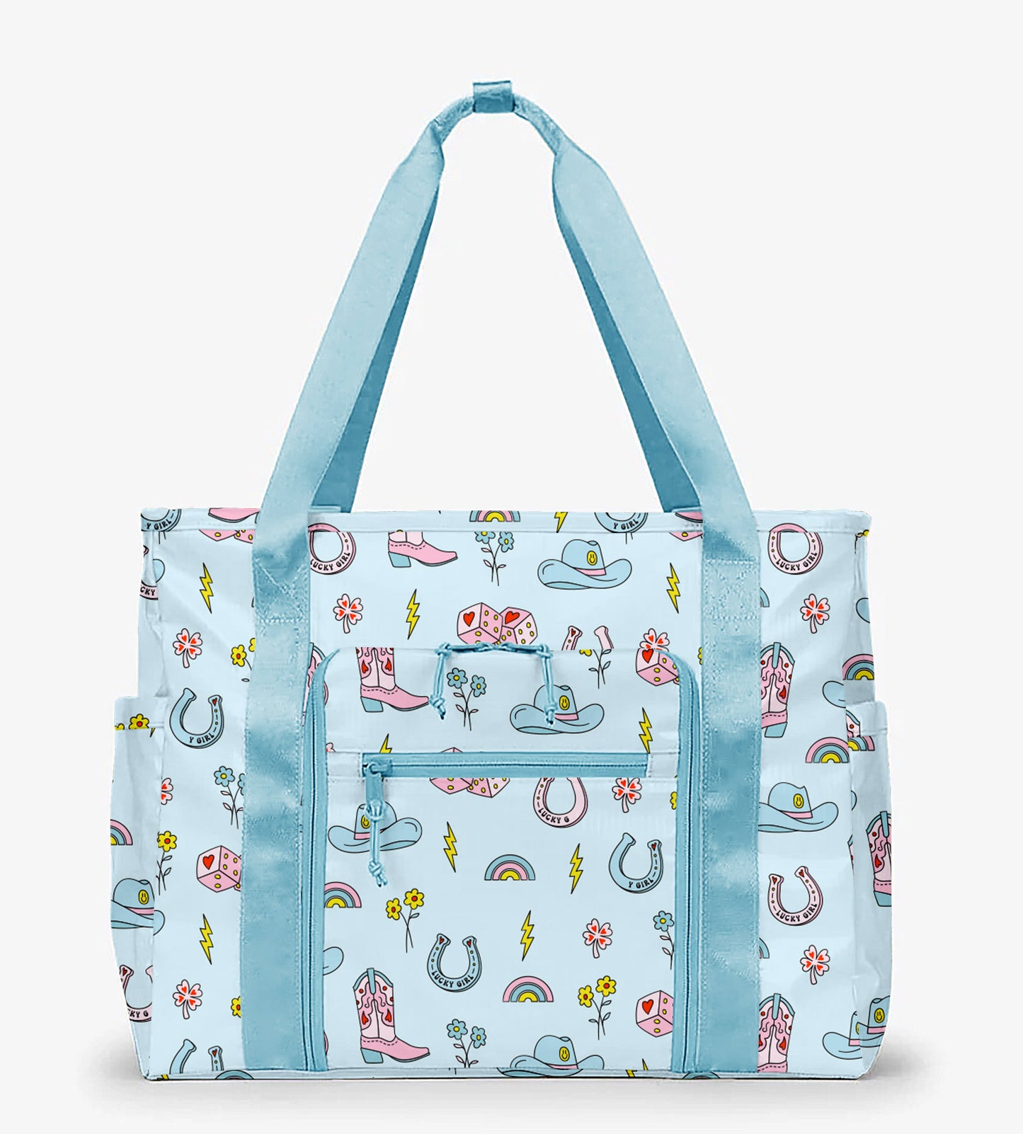 Lucky Girl Western Oversized Foldable Tote