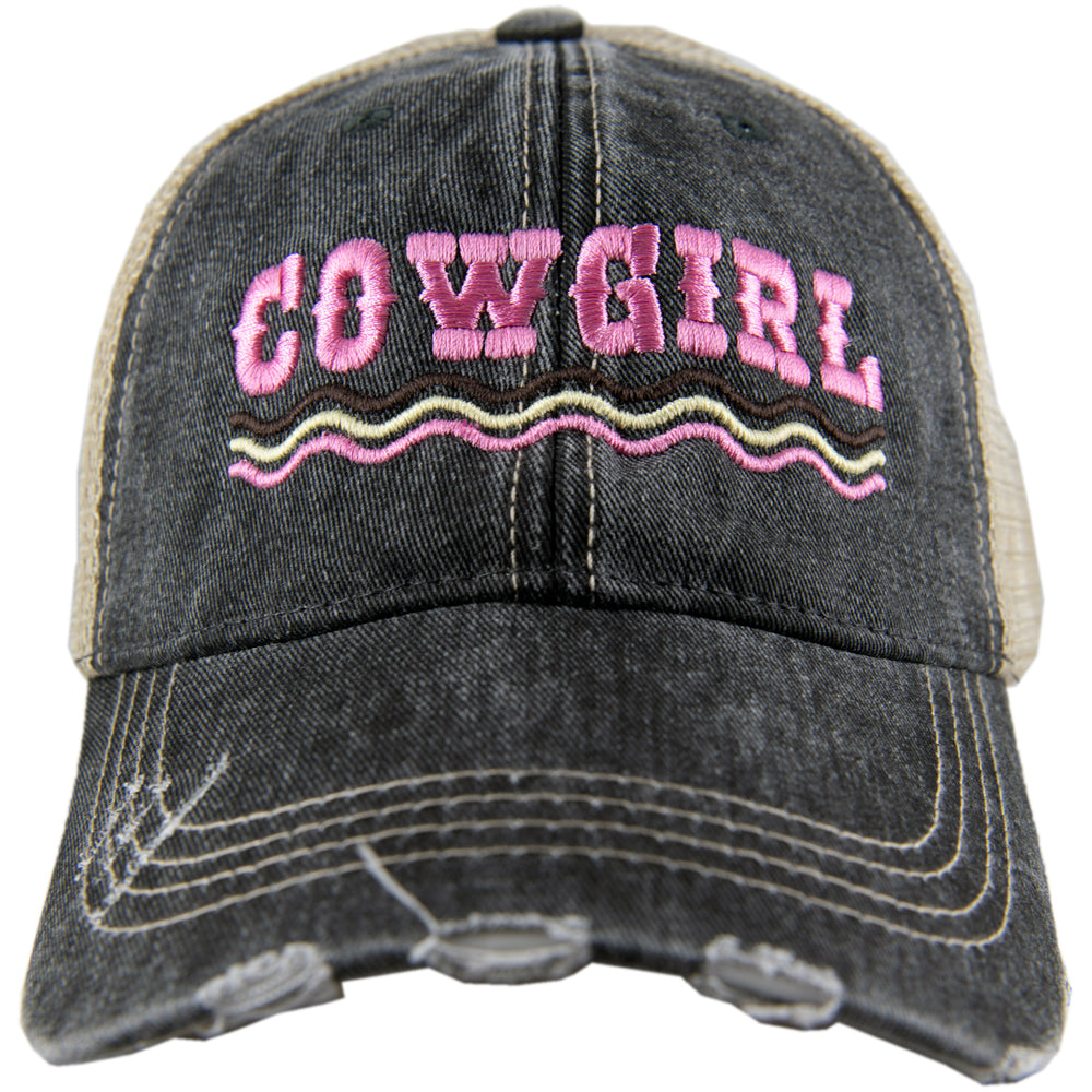COWGIRL Spelled Out Trucker Hat