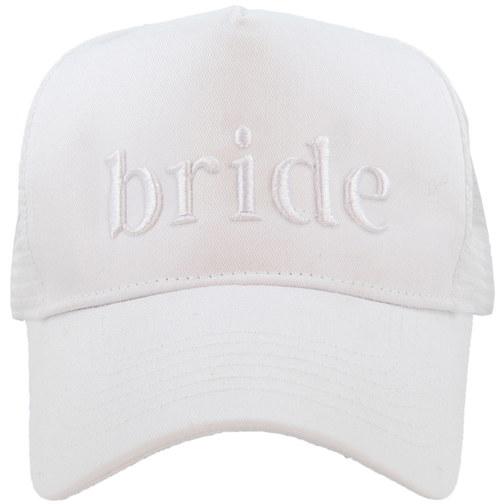Bride 3-D Embroidered Trucker Hat