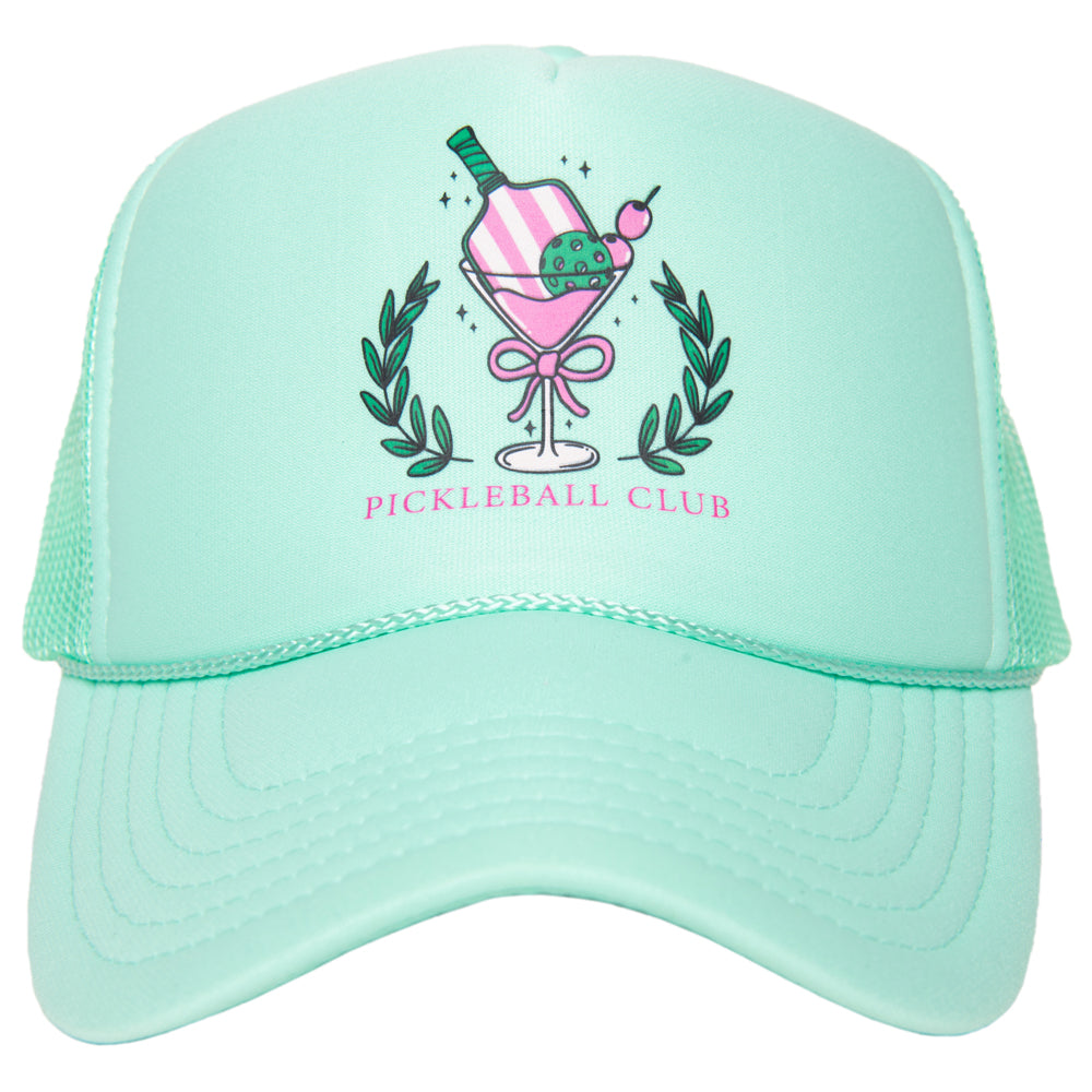 Pickleball Club Martini Foam Trucker Hat