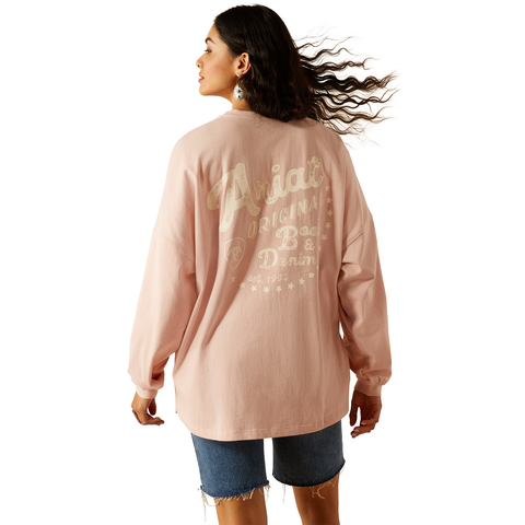 Ariat Canvas Long Sleeve T-Shirt Peachskin