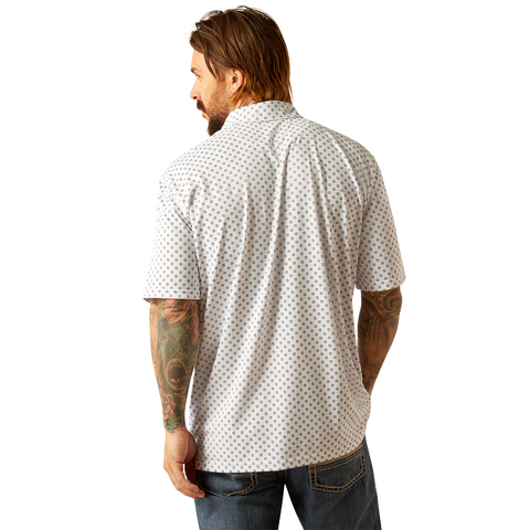 Ariat Mens All Over Print SS Polo
