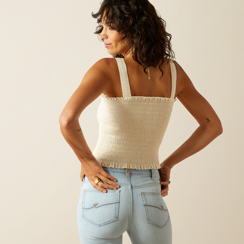 Ariat Women's Darla Sleeveless Top Vanilla Ice