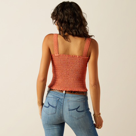 Ariat Women's Darla Sleeveless Top Langoustino