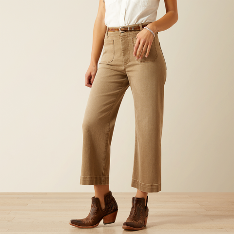 Ariat Ultra High Rise Comfort Wide Leg Crop Jeans