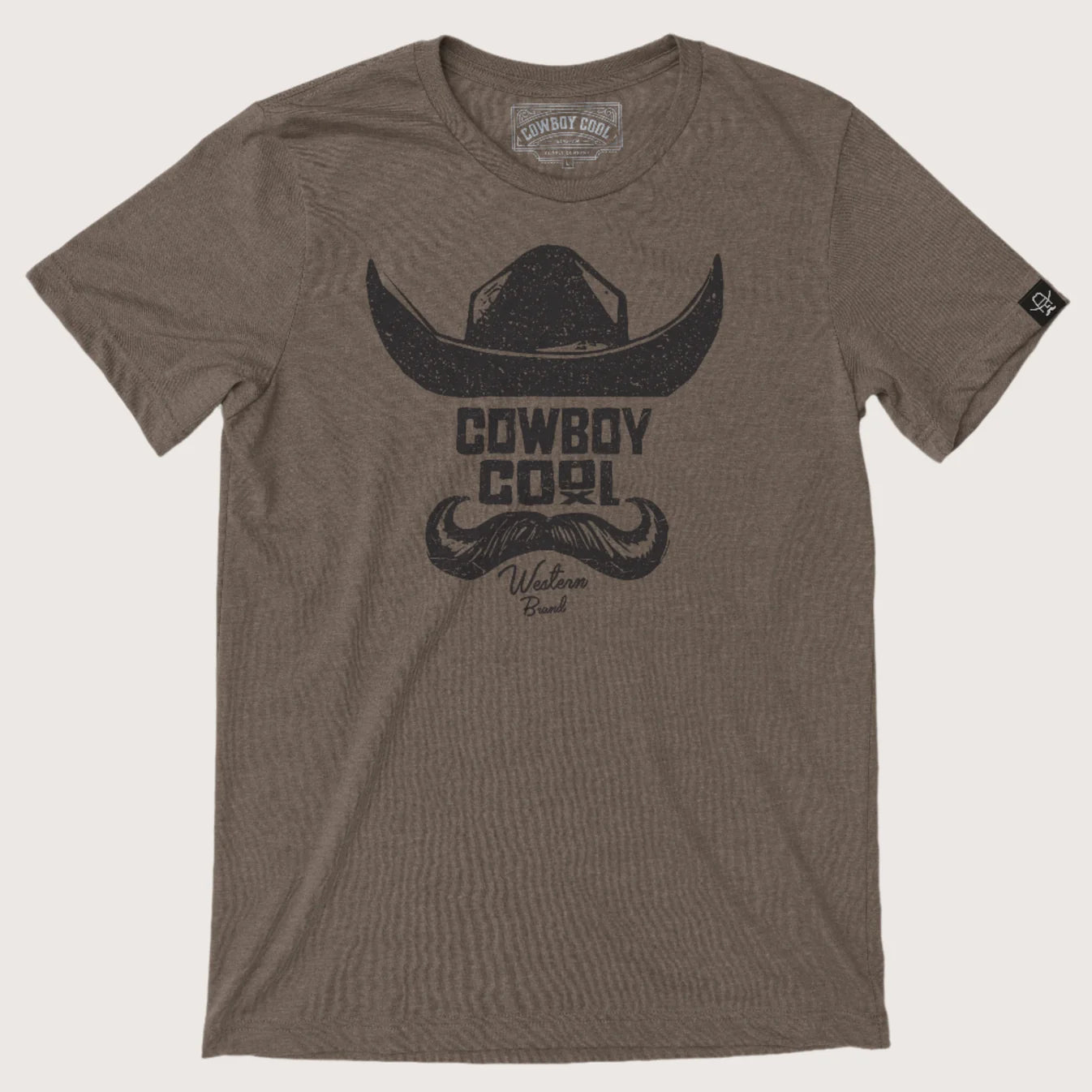 Cowboy Cool Mustache Man T-Shirt