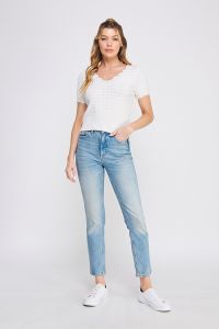 Allie Rose Short Sleeve V-Neck Sweater
