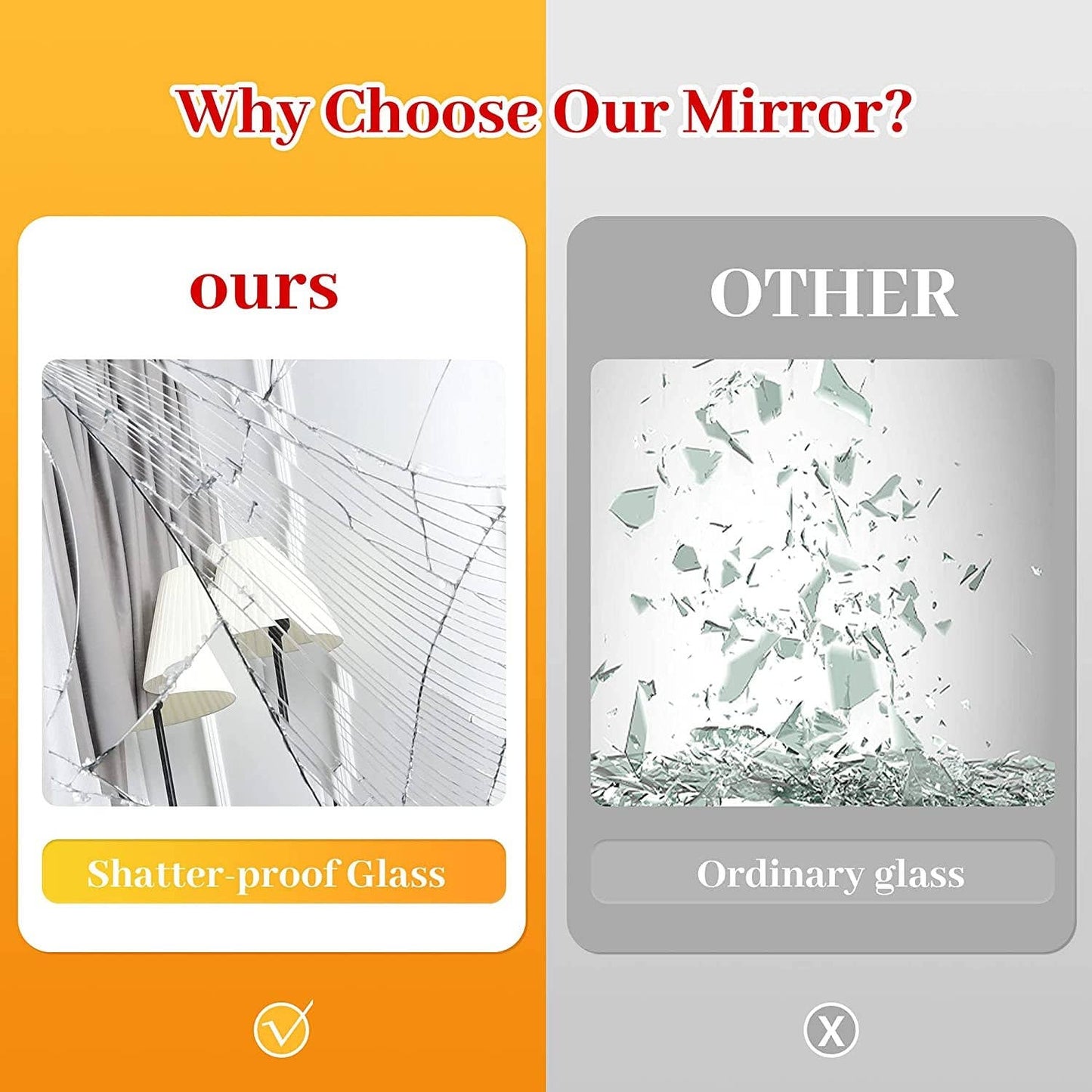 ShipItFurniture - Arched Full Length Mirror, Gold Frame