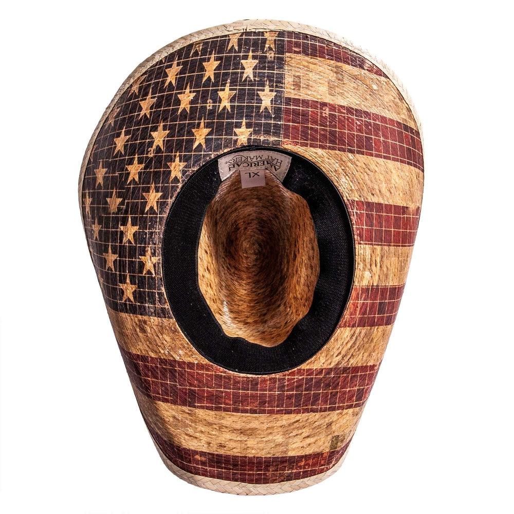 AHM Liberty Red/Wht/Blu Straw Hat