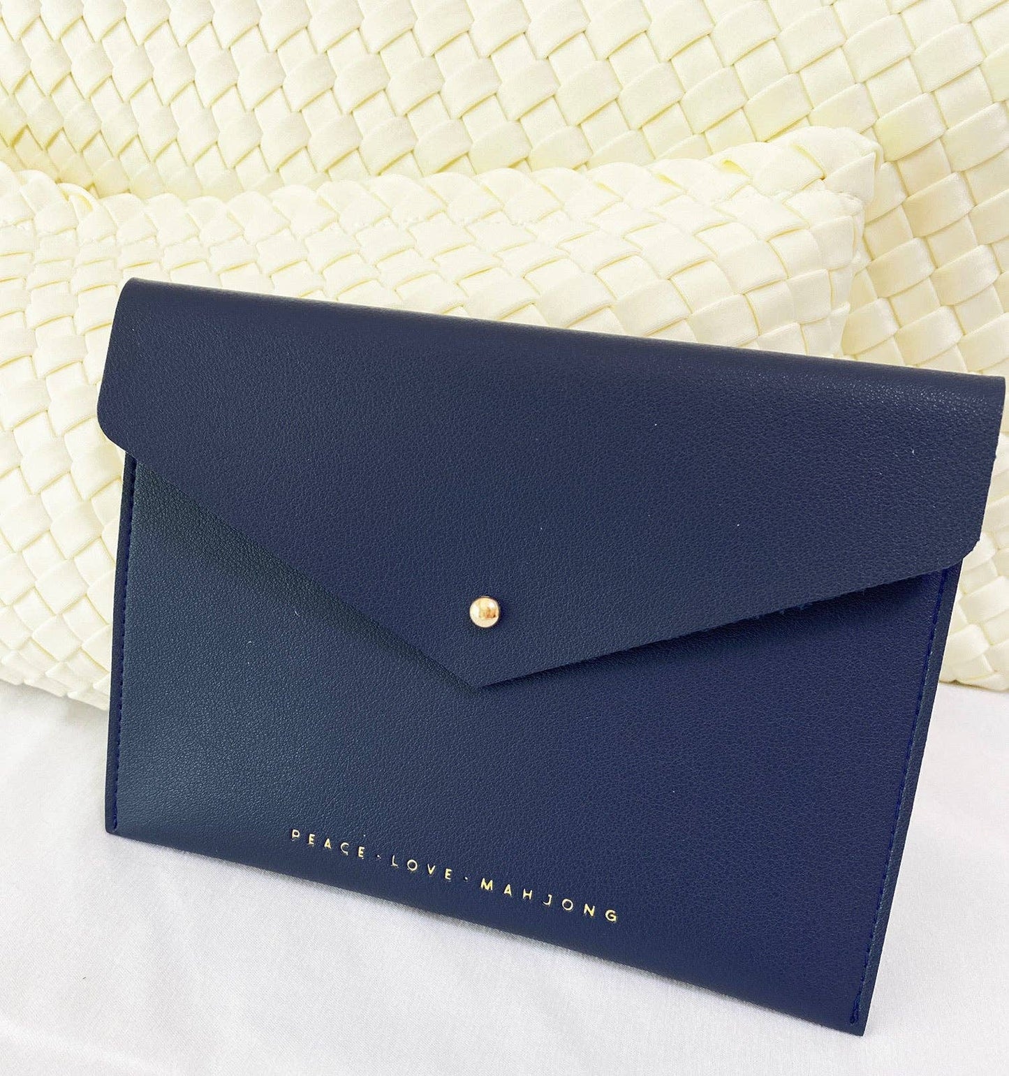 Peace Love Mahjong - Card Clutch