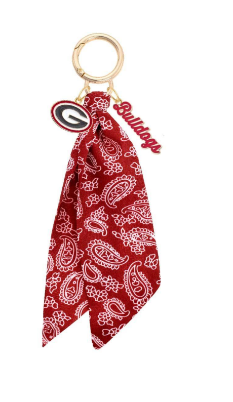 Canvas Style - Georgia Bulldogs Logo Bandana Bag Charm