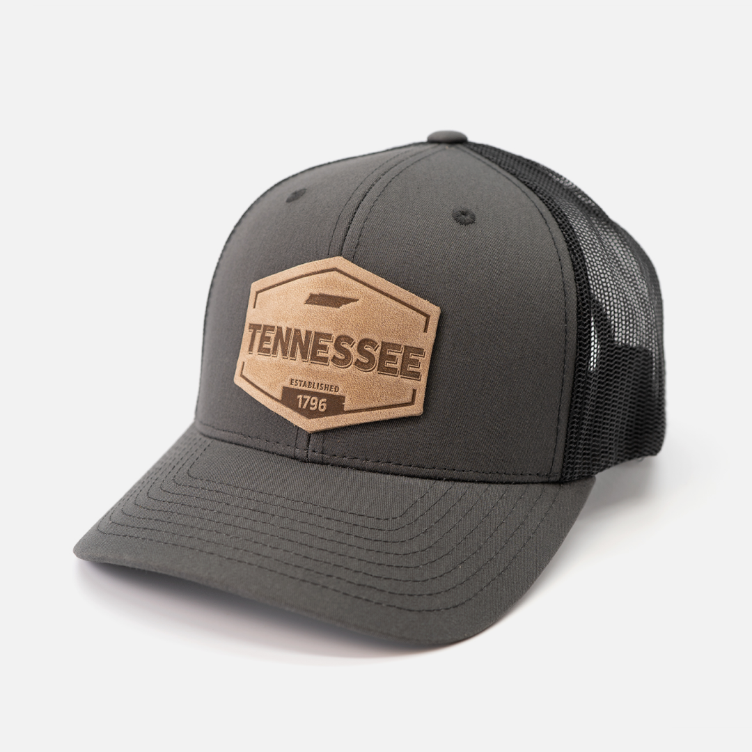 Range Leather Co. - Tennessee Established Hat | Leather Patch Trucker Hat