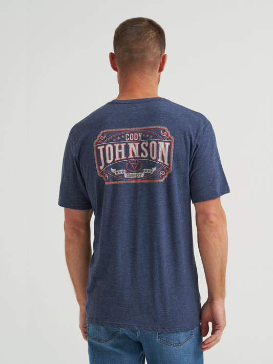Wrangler Men's Short Sleeve Cody Johnson Regular Fit Graphic T-Shirt