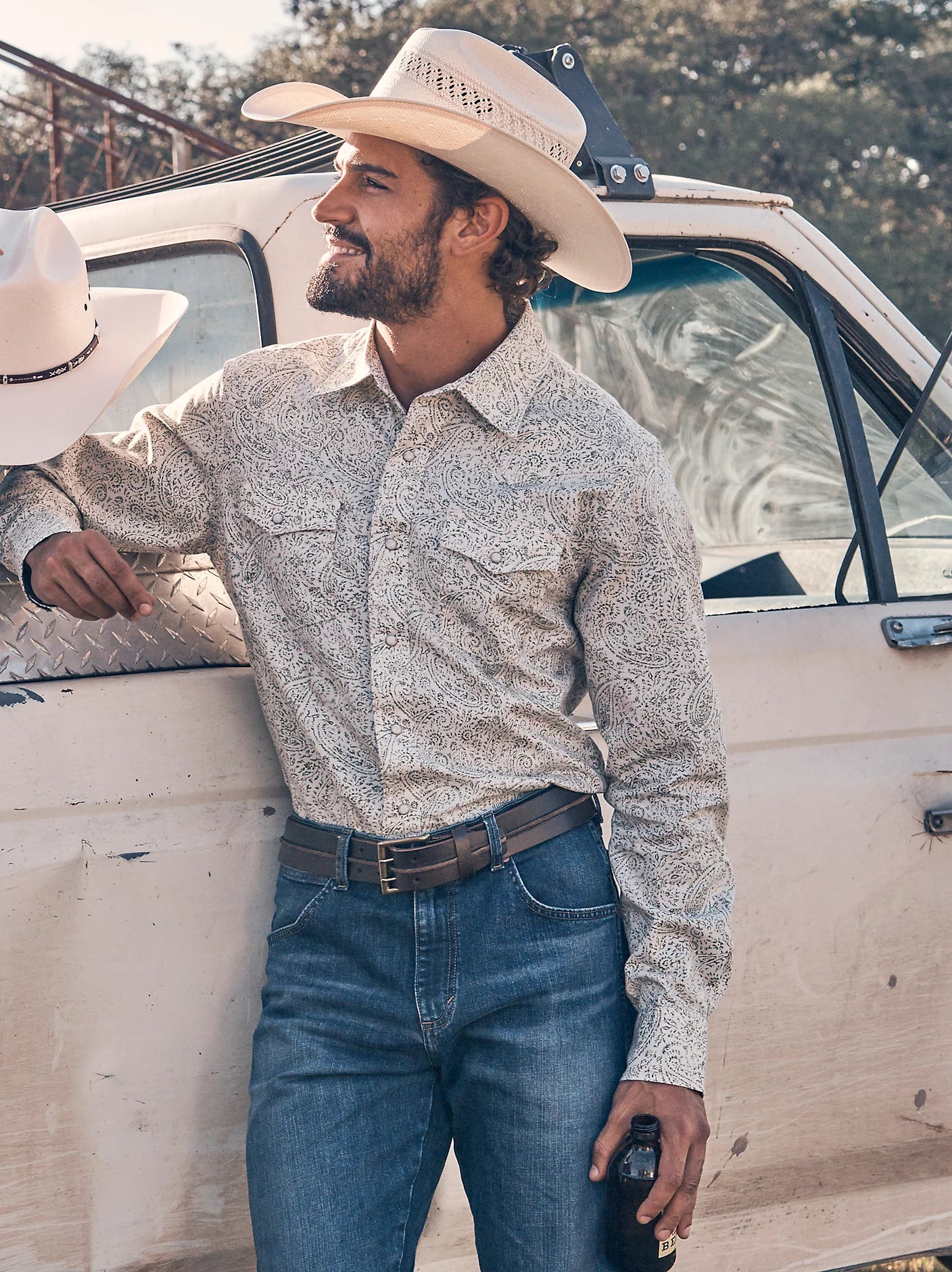 Wrangler Mens Retro Premium Long Sleeve Western Snap