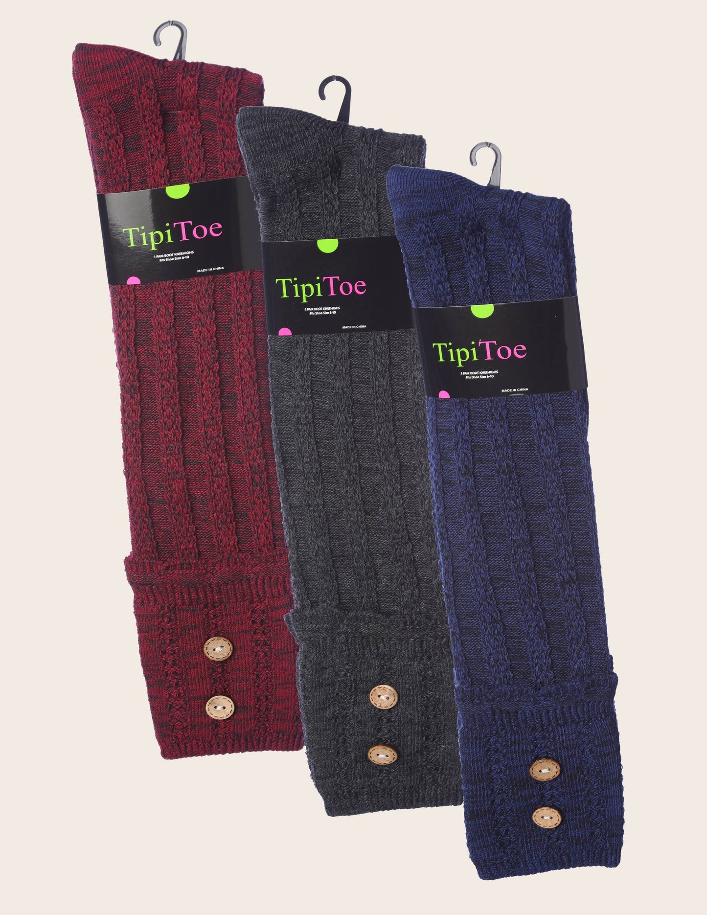 Tipi Toe Women Winter Warm Knee High Boot Socks