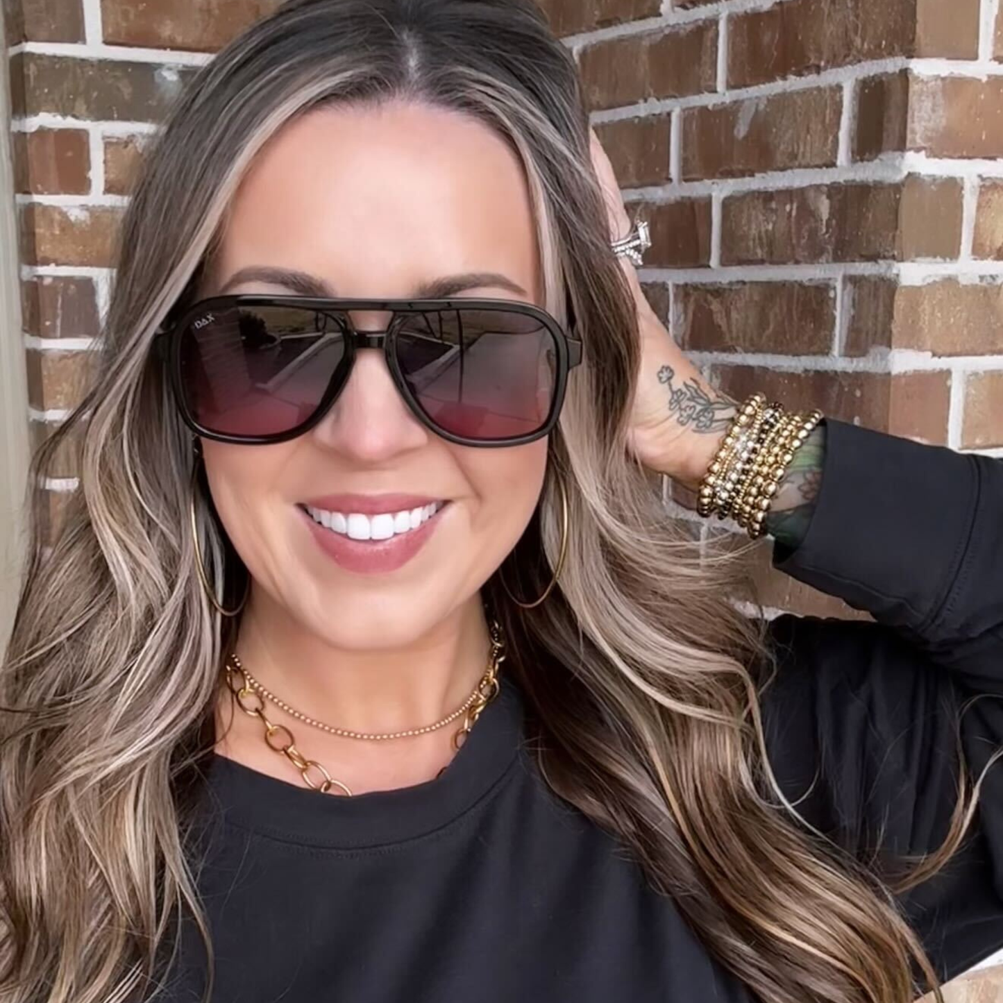 DAX Eyewear - Cruz - Unisex Aviator Sunglasses – Polarized Hair-Friendly
