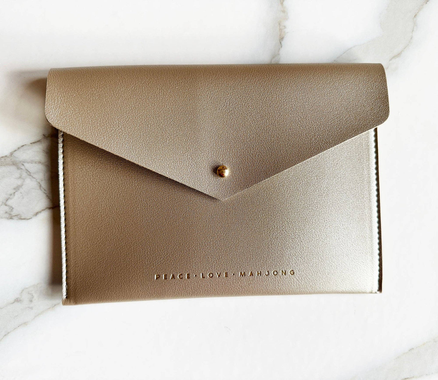 Peace Love Mahjong - Card Clutch