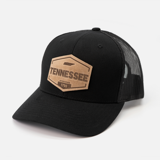 Range Leather Co. - Tennessee Established Hat | Leather Patch Trucker Hat