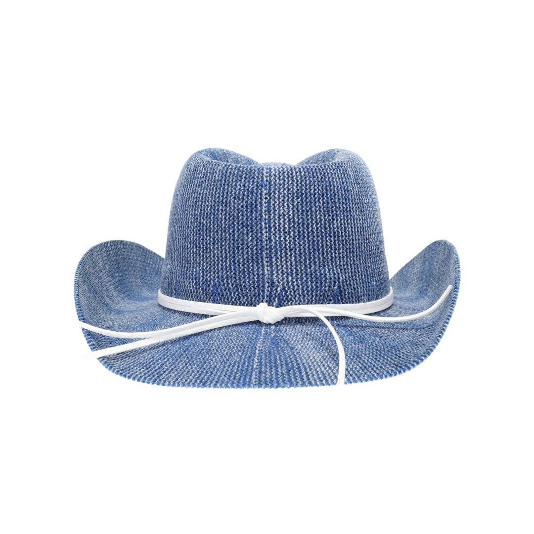 C.C Beanie - KIDS Lakeside C.C Washed Effect Knit Cowboy Hat KDCBC0128