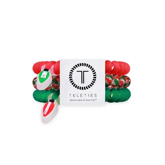 TELETIES - Spiral Hair Coils | Small | Naughty or Nice Hair Ties