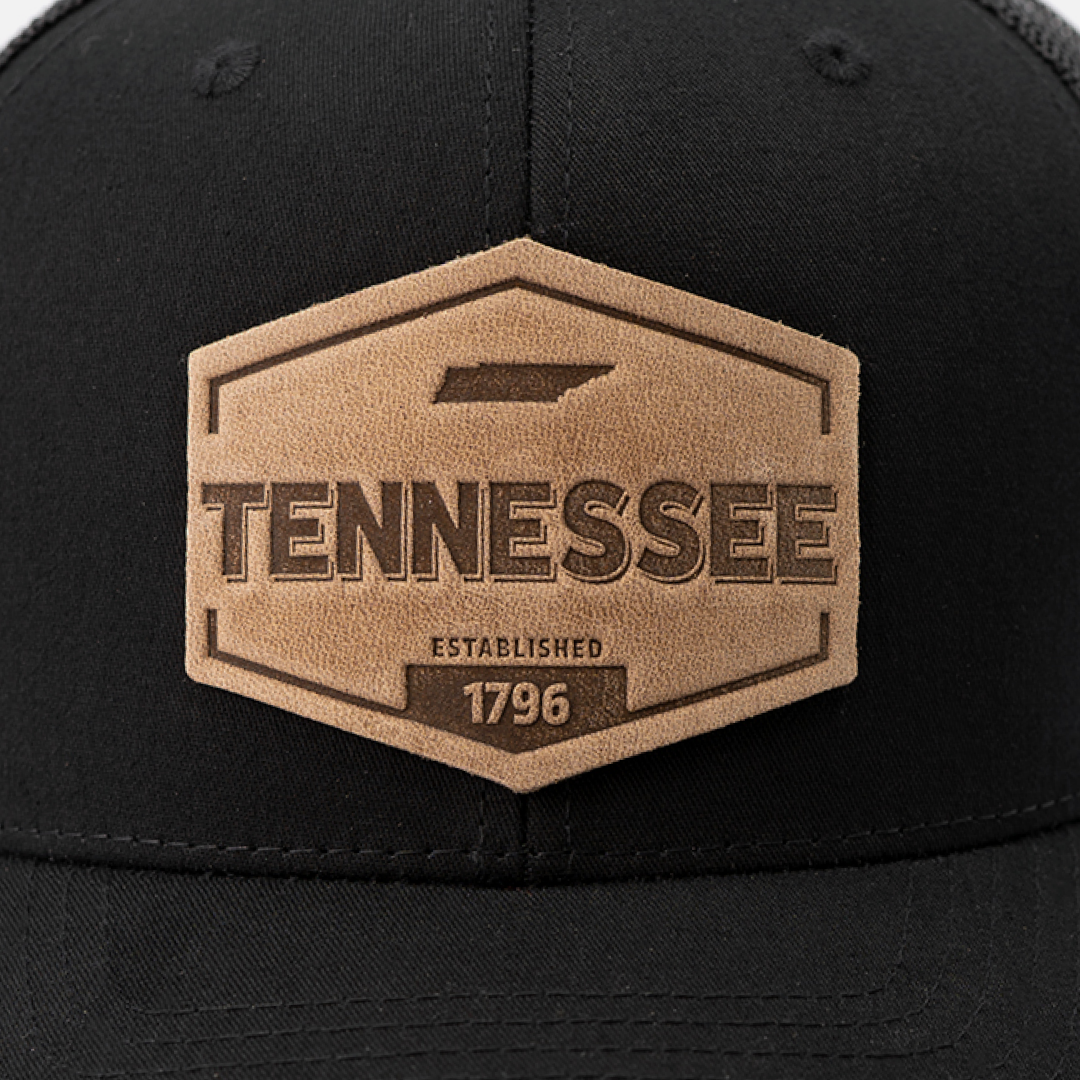 Range Leather Co. - Tennessee Established Hat | Leather Patch Trucker Hat