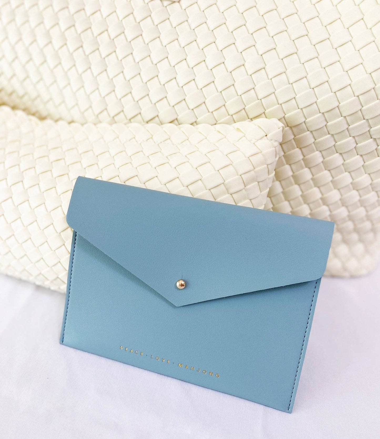 Peace Love Mahjong - Card Clutch