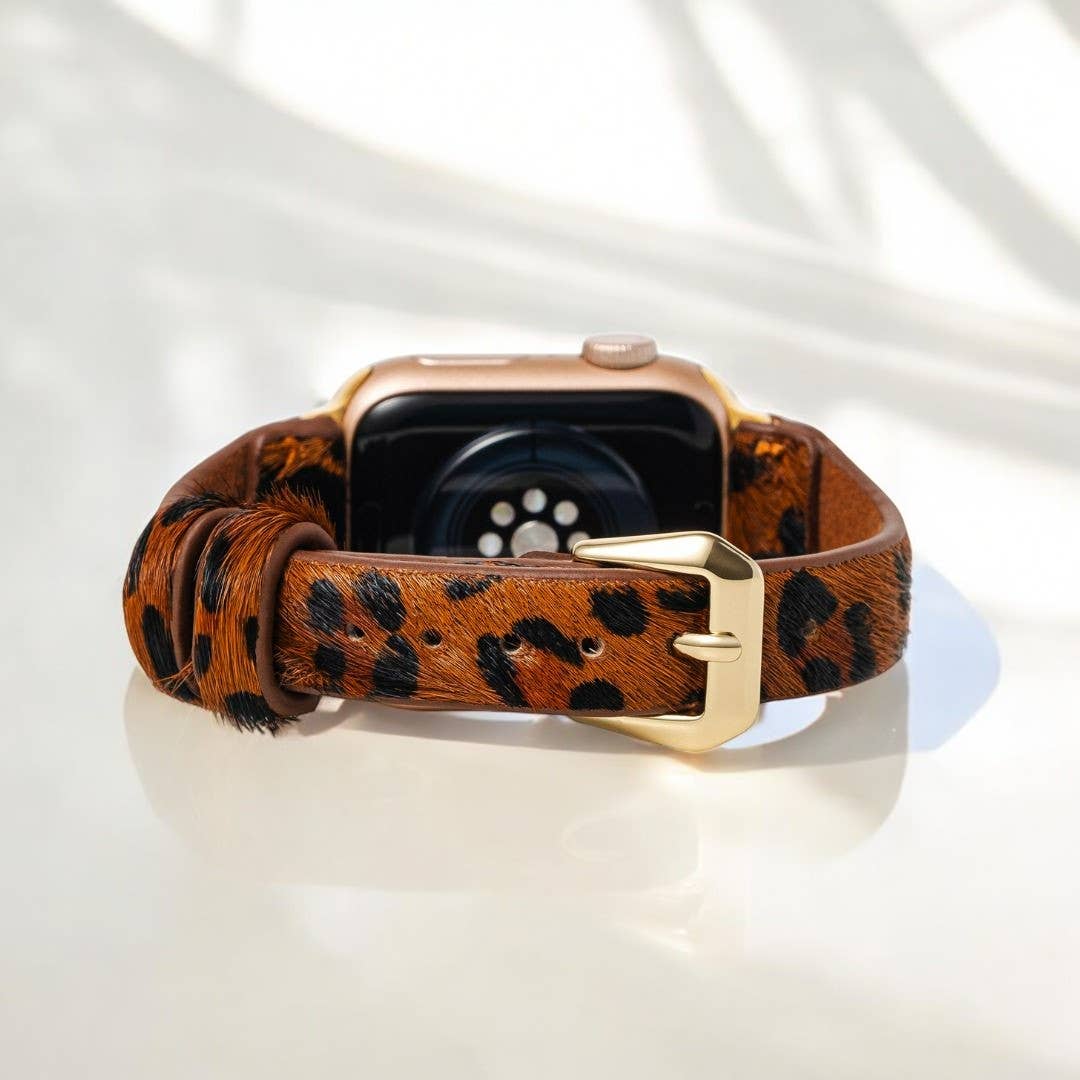 Cape Diablo - Panthera Brown Leather Apple Watch Strap