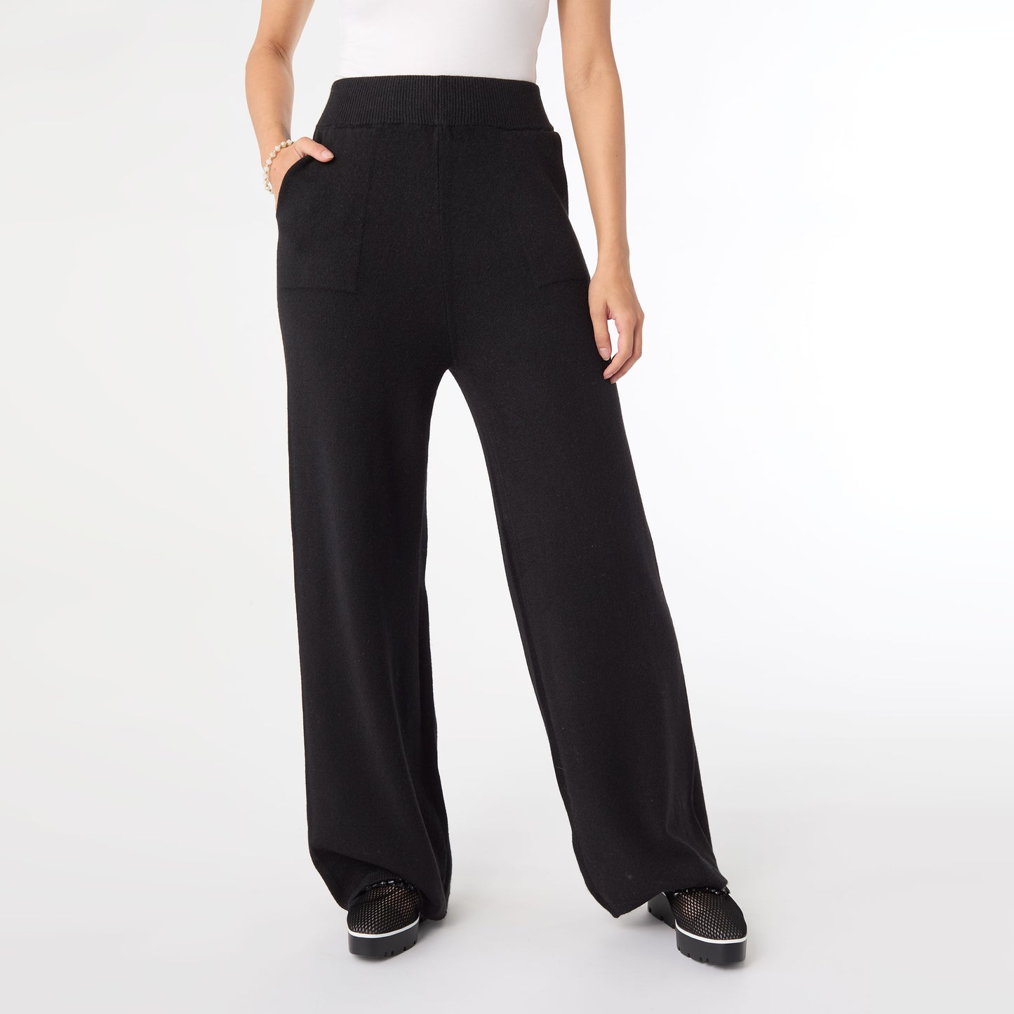 Heavenly-Luxe Wide Leg Bottoms - Black S/M