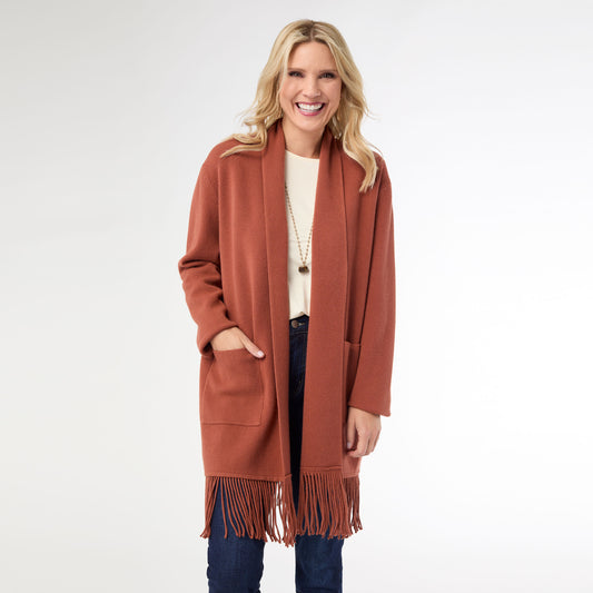 XXL - Heavenly-Luxe Mid Length Cardigan with...