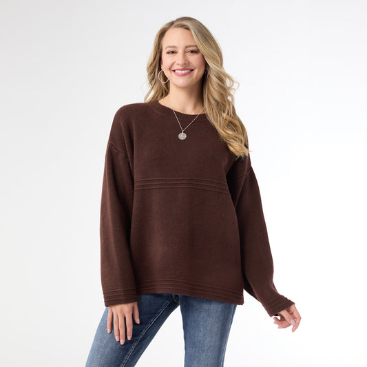 XXL - Delphina Long Sleeve Lattice Back...