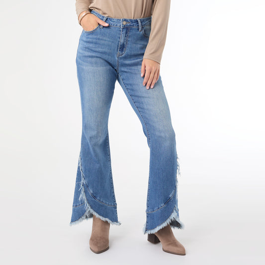 XL - Bambu Soft Flare with Crossover Fringe...