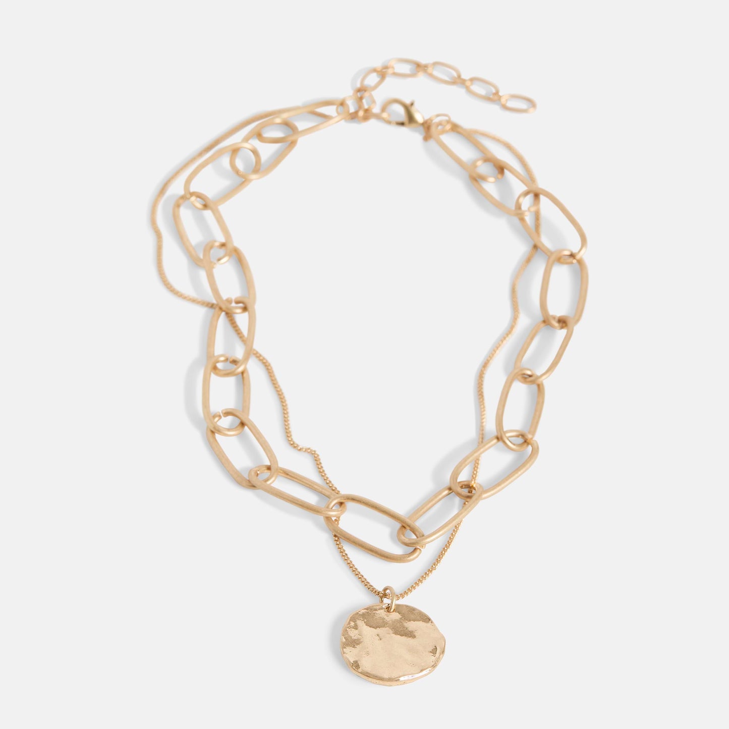 Lennon Necklace - Matte Gold