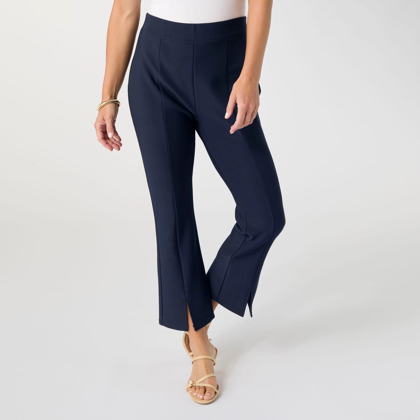 Georgie Front Seam Capri - Navy XXL