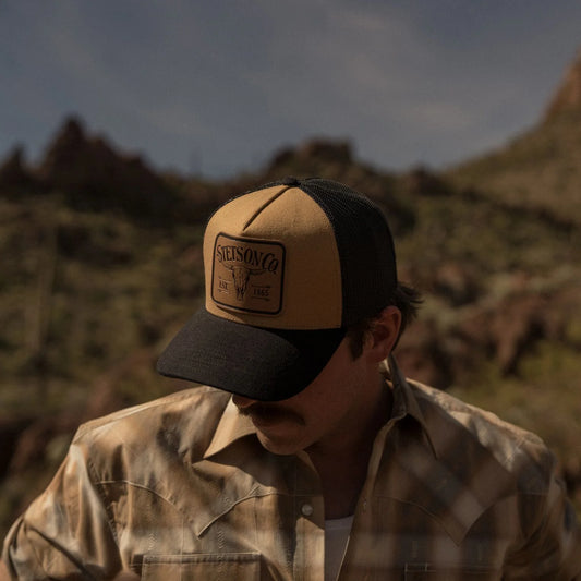 Stetson Longhorn Patch Trucker Hat