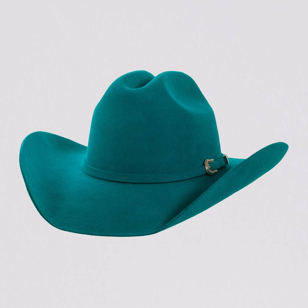 American Hat Makers - 100% Wool Felt Western Cowboy Hat - Style Cattleman