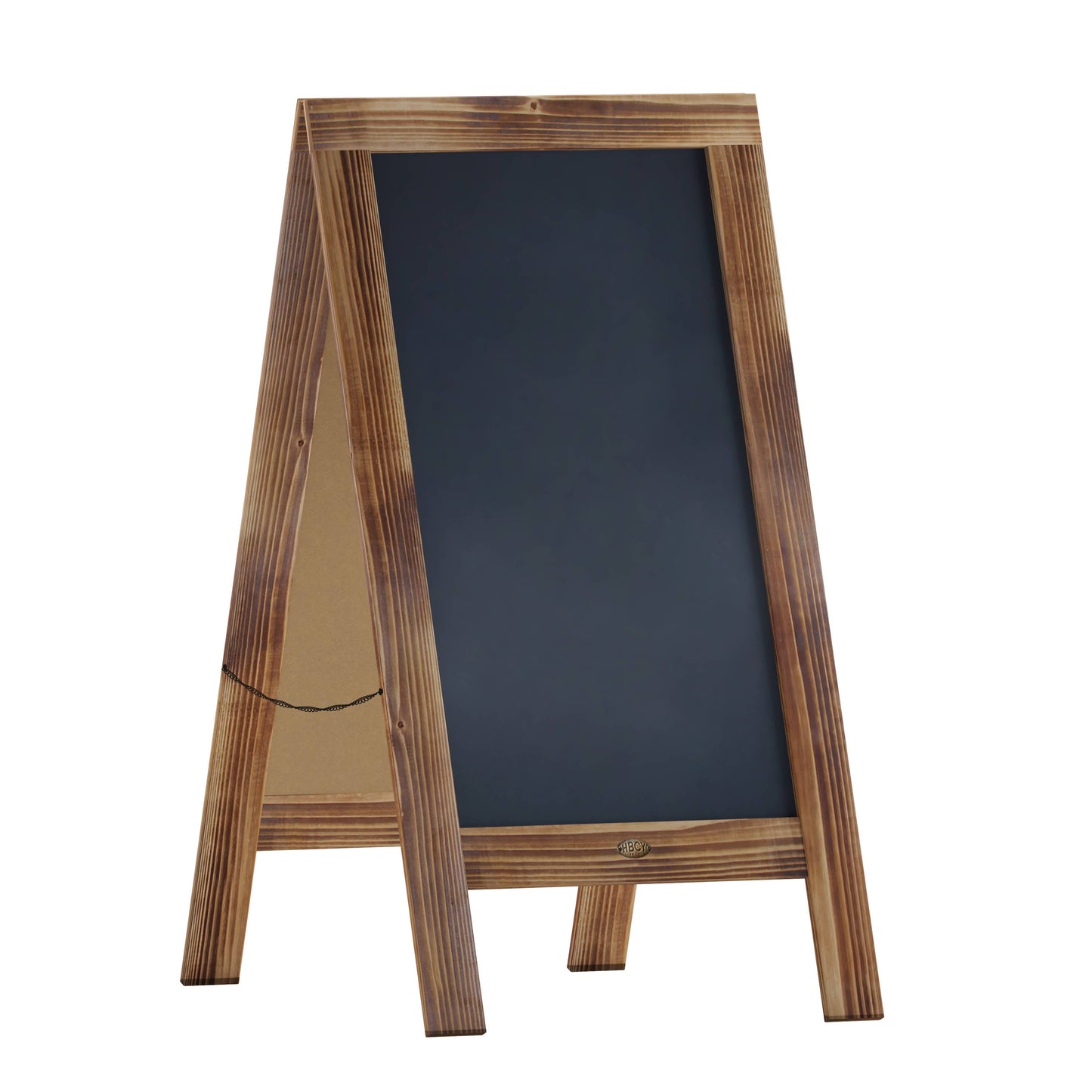 Flash Furniture - HBCY Rustic Brown Wooden A-Frame Magnetic Chalkboard