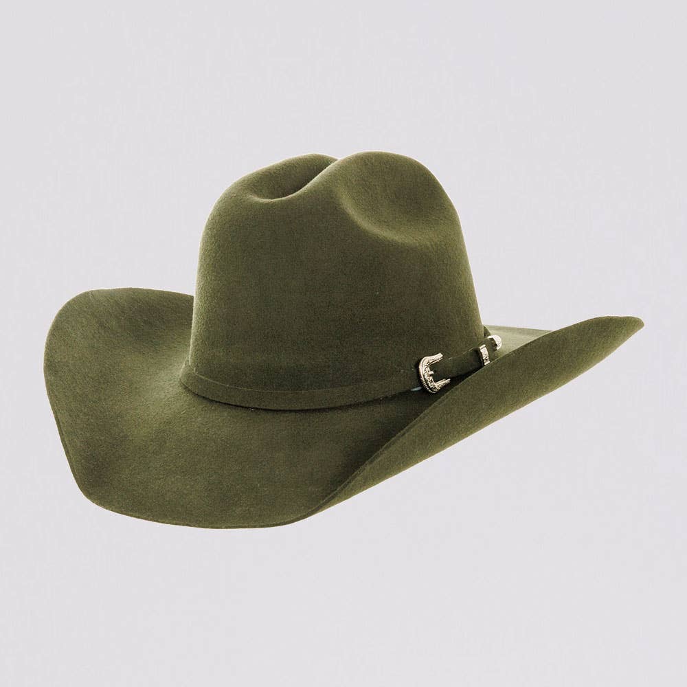 American Hat Makers - 100% Wool Felt Western Cowboy Hat - Style Cattleman