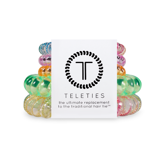 TELETIES - Spiral Hair Coil | Mix Pack | Technicolor Dreams