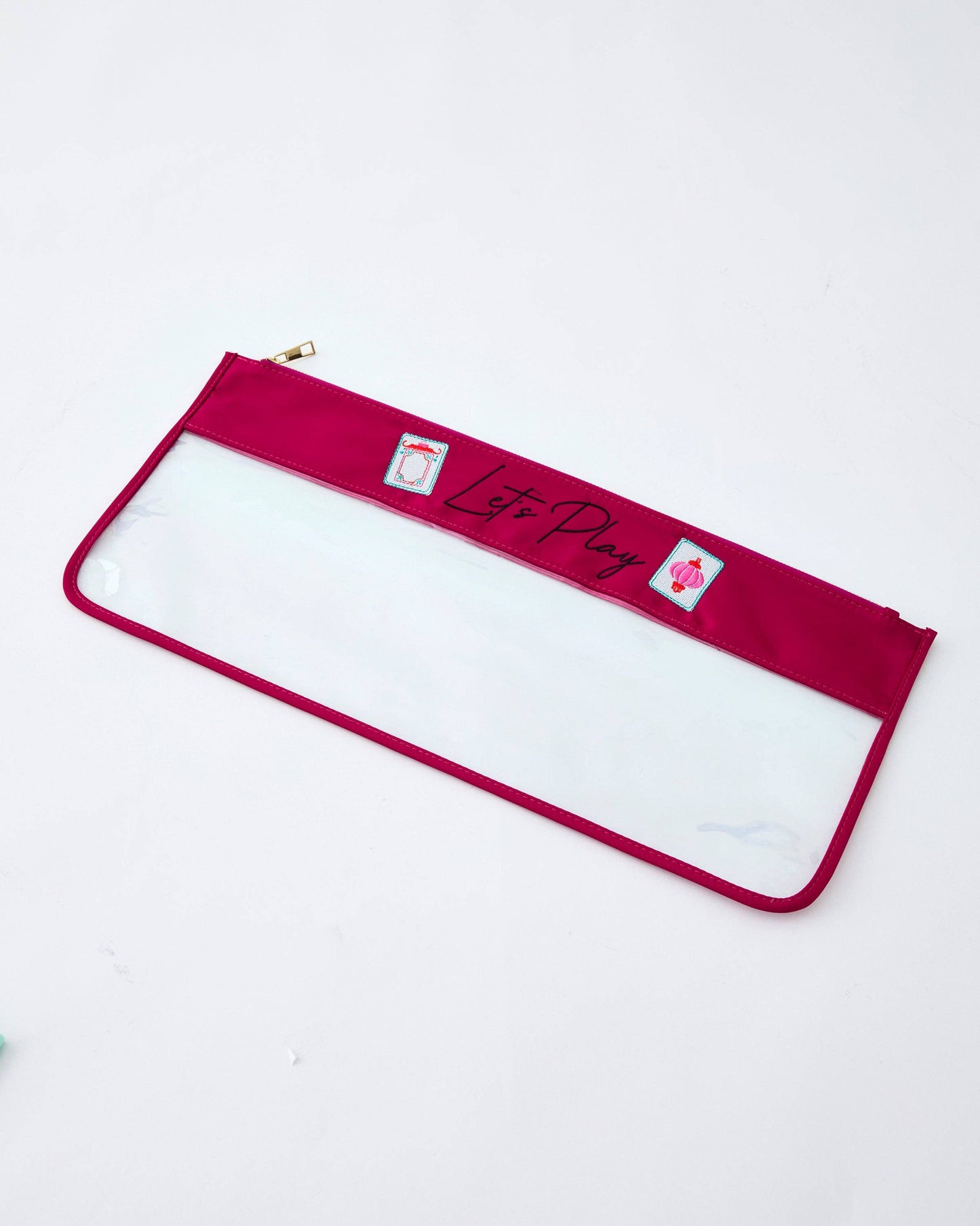 Magenta Stitched Let's Play Bag
