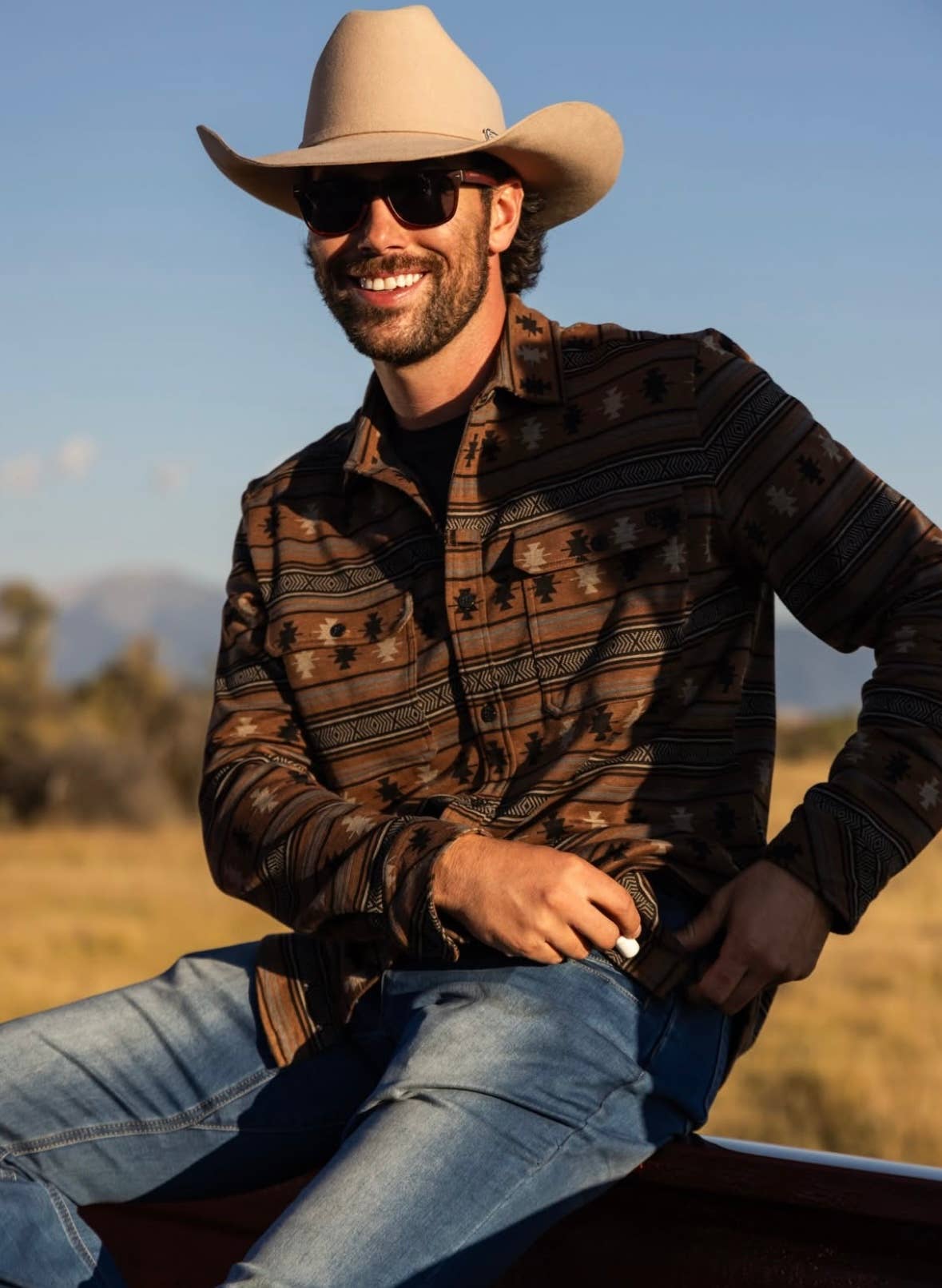 American Hat Makers - 100% Wool Felt Western Cowboy Hat - Style Cattleman