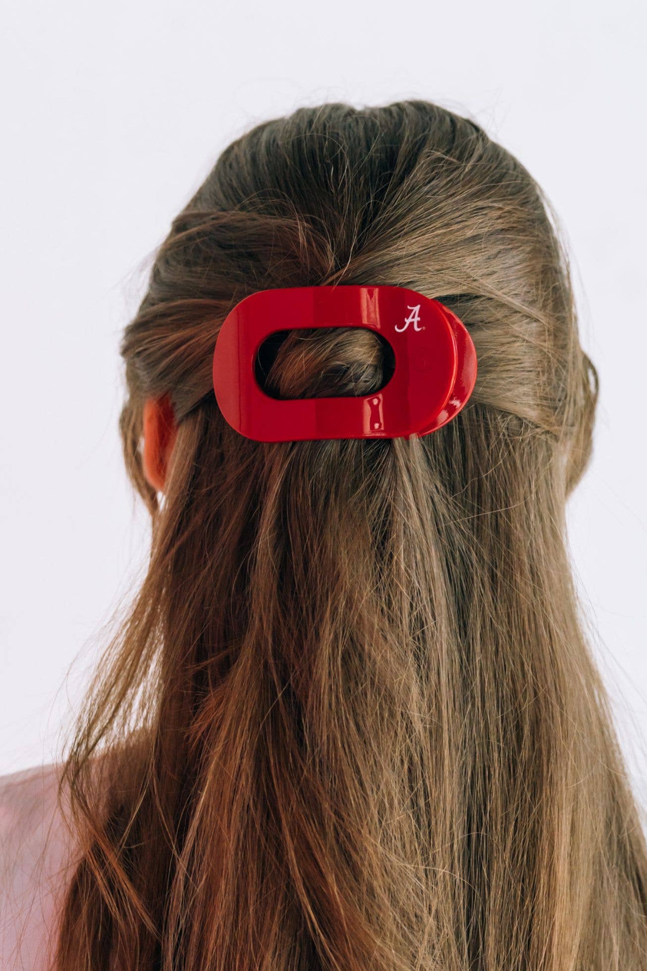 TELETIES - Round Flat Hair Clip | Med. | Univ. of Alabama