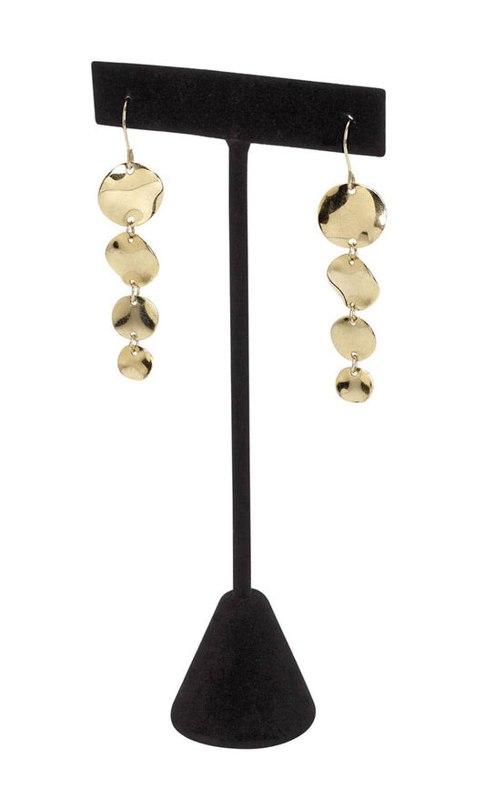 Store Supply Warehouse - Earring T-Bar Display - Black Velvet - 6"H