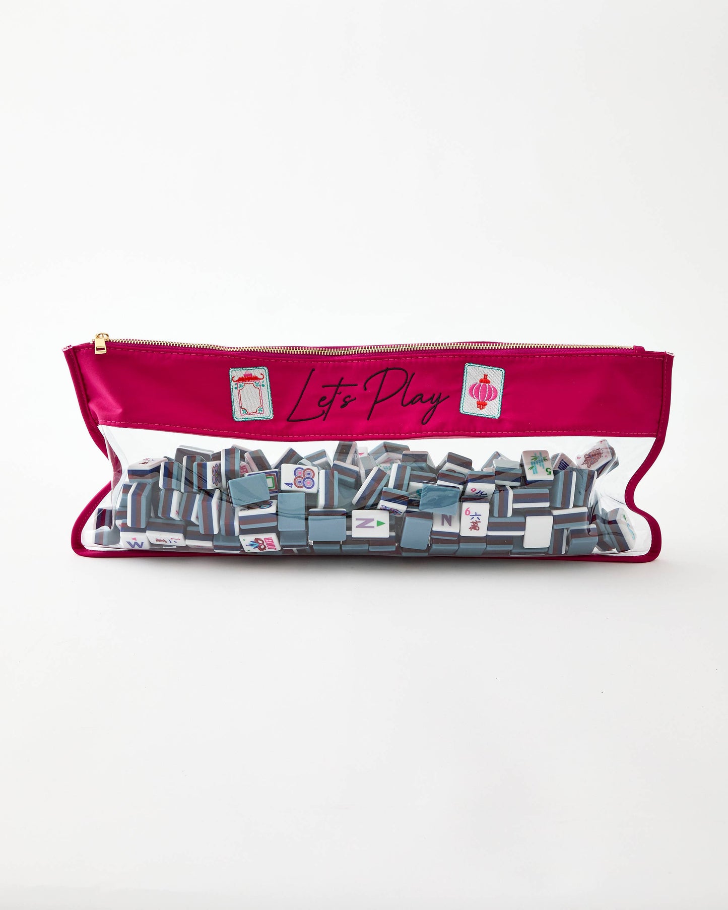 Magenta Stitched Let's Play Bag