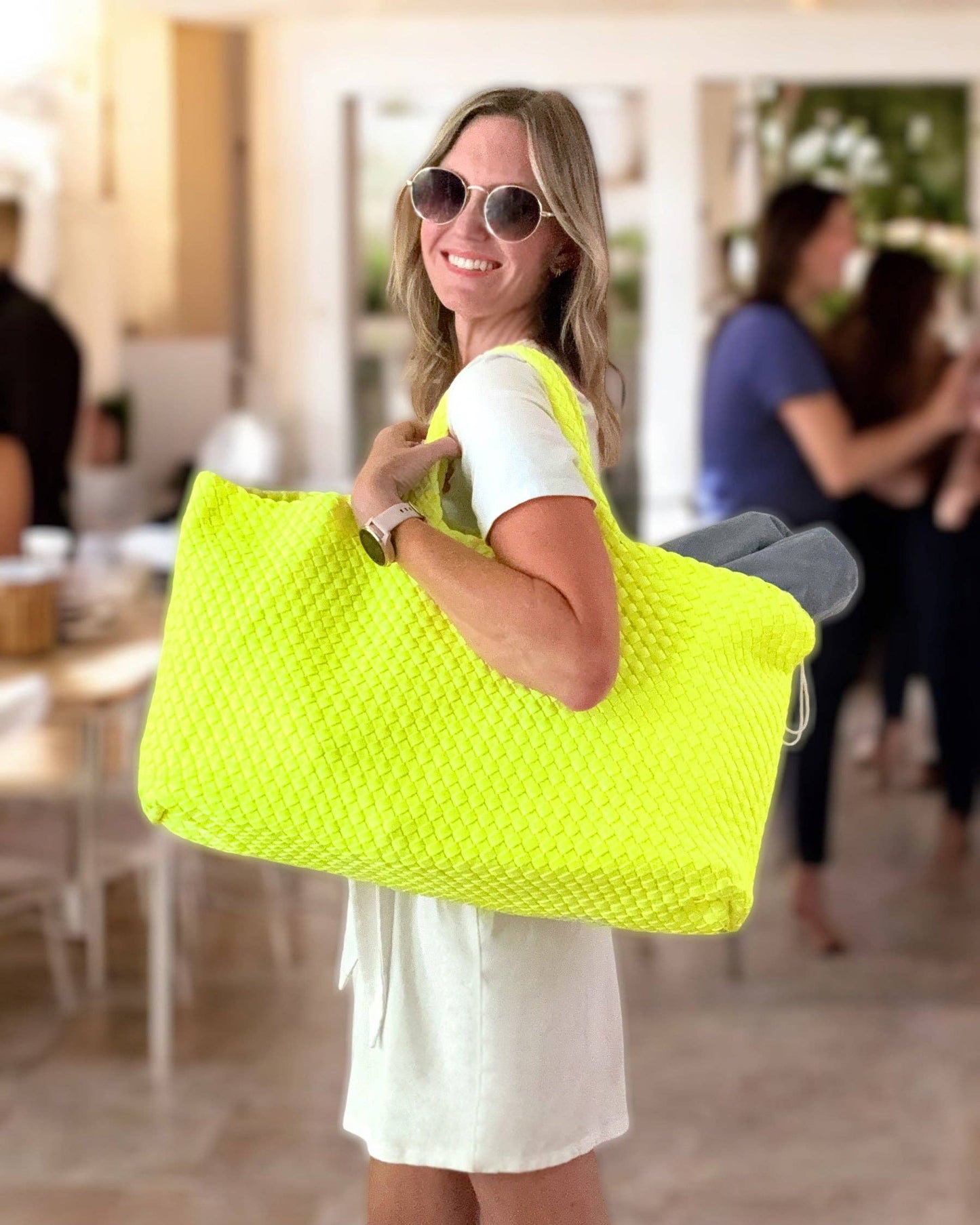 Peace Love Mahjong - Woven Mahjong Carryall - 6 Colors