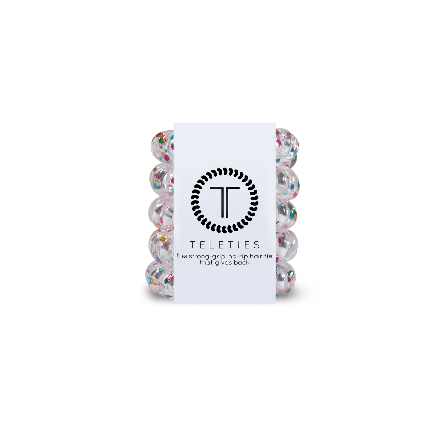 TELETIES - Spiral Hair Coils | Tiny | Party People Hair Ties
