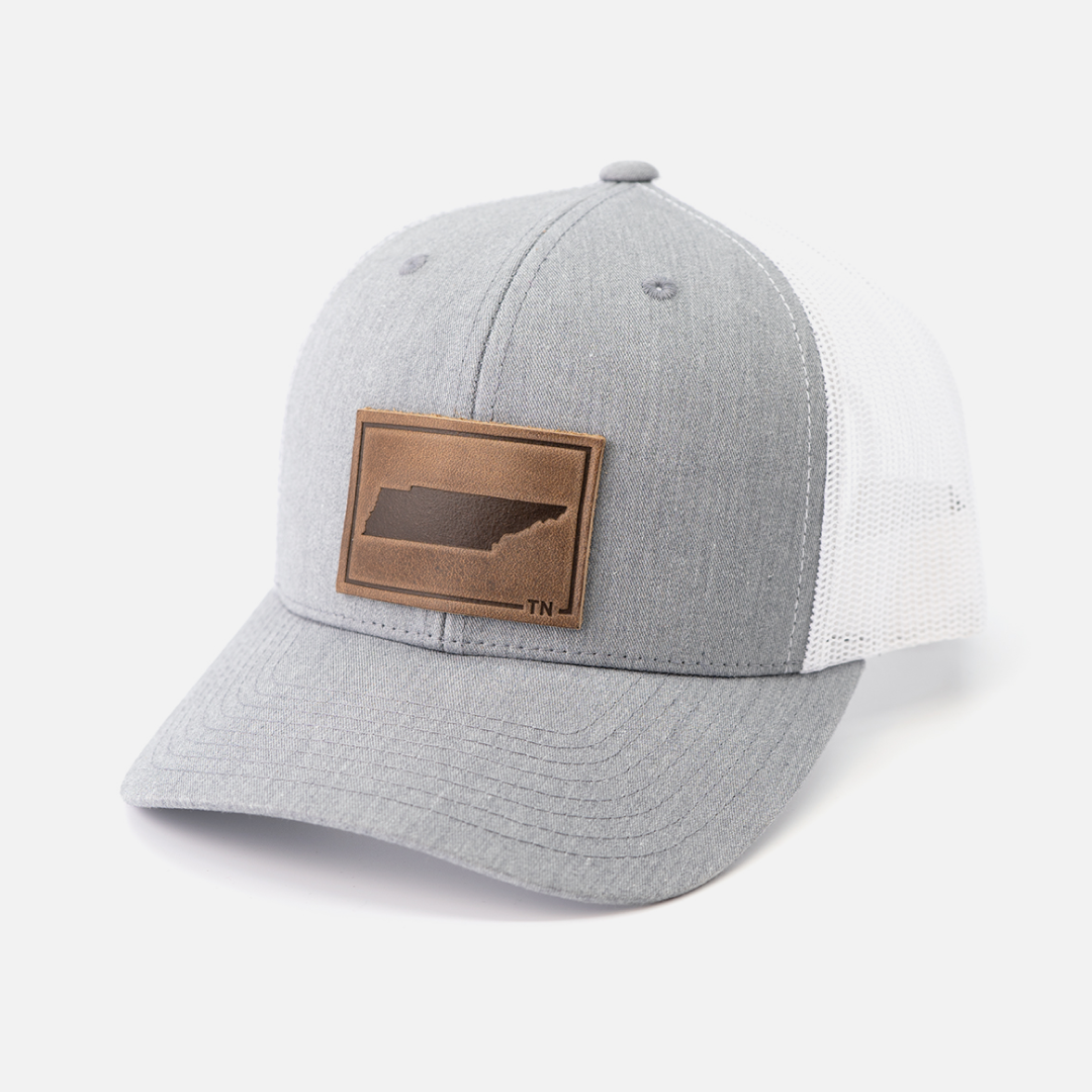 Range Leather Co. - Tennessee Silhouette Hat | Leather Patch Trucker Hat