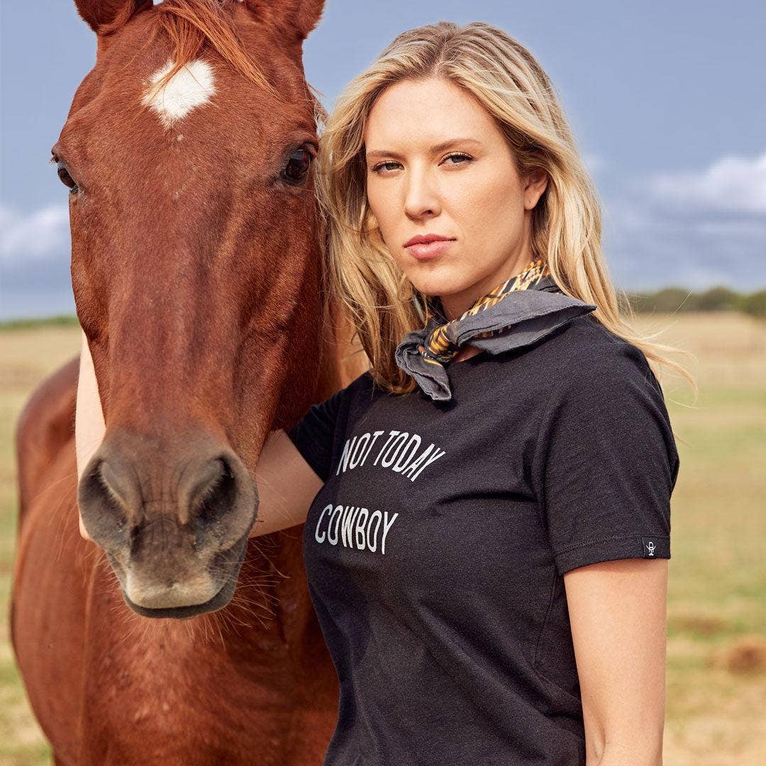 Cowboy Cool - Not Today Cowboy Western Graphic Tee