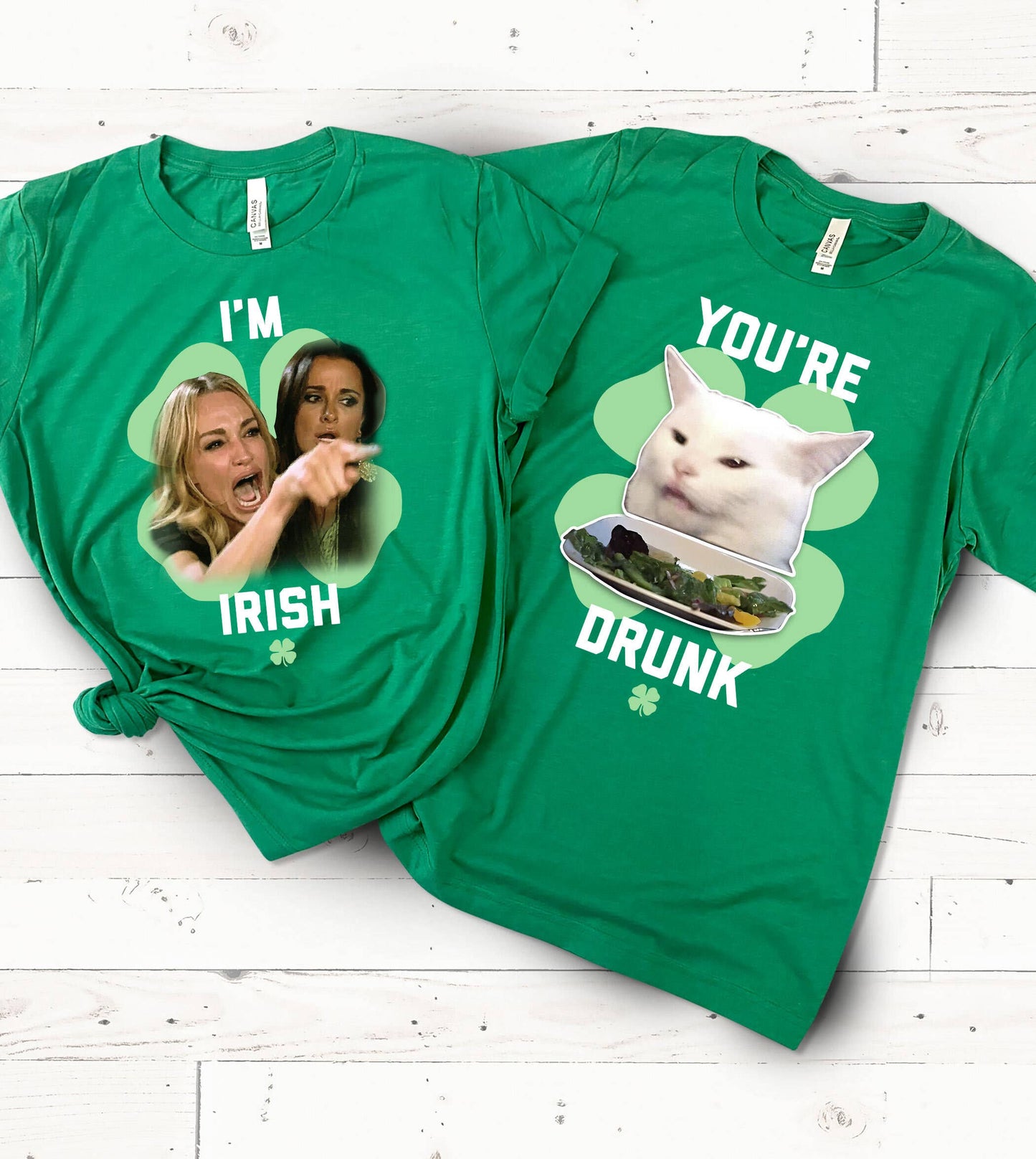 St Patricks Day - "I'm Irish" Meme Couples T-Shirt
